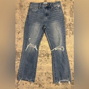 PISTOLA Lennon High Rise Crop Boot  Tulum Distressed Women’s Jeans Size 27